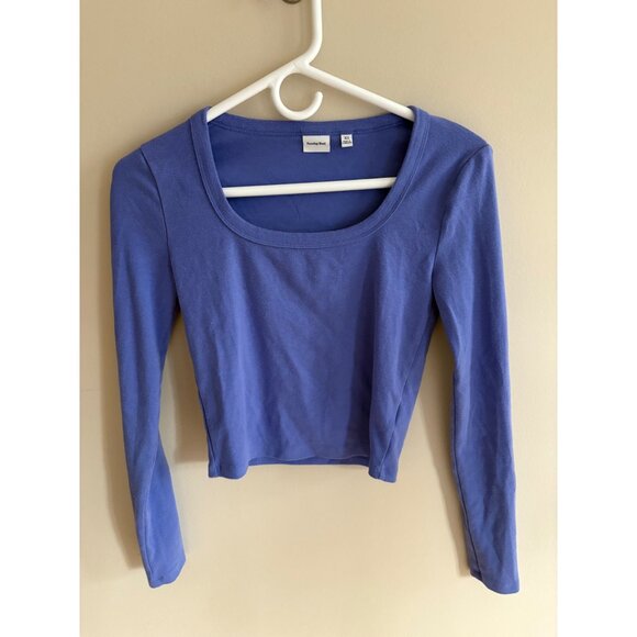 Aritzia Sunday Best Long Sleeve Top Bundle Honor Tee + Lola Henley in Size XS - Picture 2 of 13